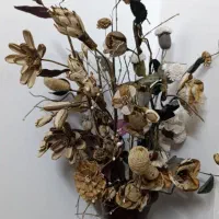 گل با گلدان|گل مصنوعی|سمنان, |دیوار