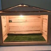 قفس چوبی پرنده و حیوانات کلبه