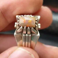 انگشتر زیبای اوپال تمام دستساز|جواهرات|اردبیل, |دیوار