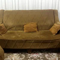 مبل 7 نفره مازراتی تمیز|مبلمان خانگی و میز عسلی|قم, شهرک امام حسین|دیوار