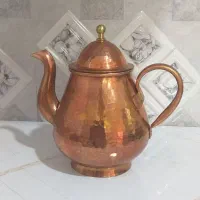 ۲ عدد قوری مسی، قمقمه مسی|قوری، کتری، قهوه‌ساز دستی|قم, باسکول|دیوار