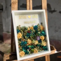 تابلو گل رزینی