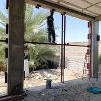 اجرای وال پست نبشی کشی و کاشت میلگرد