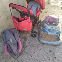 کالسکه و ساک ست. روروئک و نی نی لالای