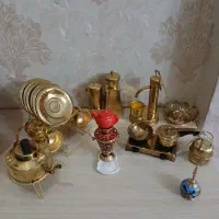 سماوربرنجی برنزی دکوری ظروف آشپزخانه مجسمه