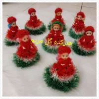 عروسک‌ یلدا با کاموا|صنایع دستی و سایر لوازم تزئینی|اصفهان, سرچشمه|دیوار