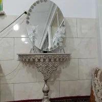 آینه و شمعدان طراح برنز