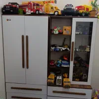 تخت وکمد نوجوان همراه تشک تخت وشلف دیواری