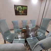 میز ناهارخوری 8 نفره - میز عسلی- کاناپه 3نفره