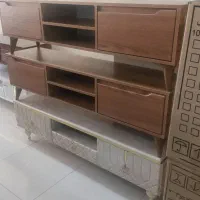 میز چوبی زیر تلویزیون در سایزها مختلف اقساط|میز تلویزیون|دزفول, |دیوار