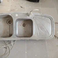 سینک ظرفشویی دو لگن استیل