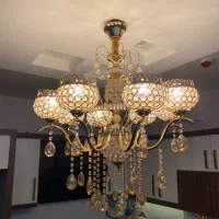 دو تا لوستر و آویز سقفی برنج