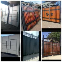پارکینگ قدیم ۲درب باغ در باغی قدیم۲ اهنی حیاط ویلا