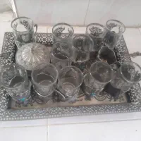 استکان و قندان و سیبی گالش