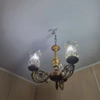 لوستر سه شاخه برنز|لوستر و چراغ آویز|تهران, شمیران‌نو|دیوار