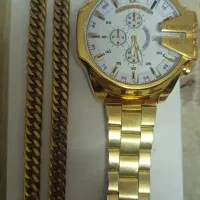 ساعت مچی و زنجیر