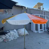 چتر گرد پایه وسط رنگی سایبان قطر ۲ کد ۸۷۶