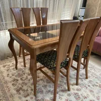 میزناهارخوری 4نفره چوب روس