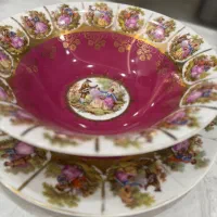 قاب و قدح فول دنسی آنتیک آلمان (کاسه بشقاب)