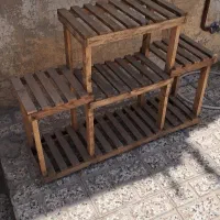 پایه چوبی گلدون