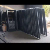 کم چوبی کوم آهنی اهنی درب فرانسوی در اتاق سرویس