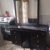 تخت خواب .دراور.گل.میز|میز و صندلی غذاخوری|میبد, |دیوار