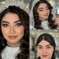 پکیج طلایی میکاپ شنیون عروس