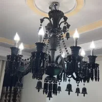 لوستر ۸ شاخه مشکی