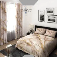 روتختی طرح سنک مرمر جنس میکرو قابل شستشو (2 نفره)