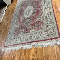 دوتخته فرش ماشینی ۴و۶متری تمام ابریشم اصیل تبریز