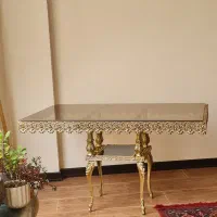 میز و تلفن برنج و صندلی برنج برنز