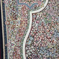 یک جفت فرش ماشینی ۶ و ۱۲ متری ابریشم دستباف گونه