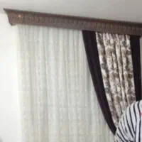 پرده بهمراه زیر پرده و والان و کتیبه بالاش|پرده، رانر، رومیزی|فیروزکوه, |دیوار
