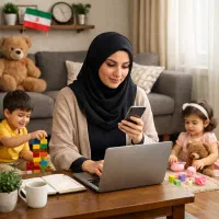 کسب درآمد بانوان با گوشی در منزل