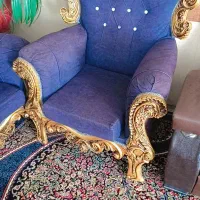 مبل سلطنتی هفت نفره در حد نو|مبلمان خانگی و میز عسلی|سیرجان, |دیوار