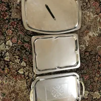 سینی استیل قدیمی جنس خوب
