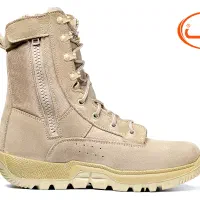 پوتین نظامی گارد زیپ دار جیر و چرم تبریز|کیف، کفش، کمربند|آران و بیدگل, |دیوار