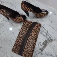 کیف و کفش پلنگی ست