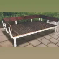 تولید و فروش تخت سنتی فلزی بارنگ کوره ای|تخت و سرویس خواب|اردکان, |دیوار