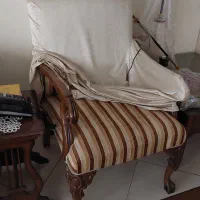 مبل ۷ نفره ترک و مبل ۴ نفره راه راه|مبلمان خانگی و میز عسلی|اصفهان, باغ دریاچه|دیوار