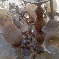 ۴عددلوستر برنز برنجی سنگین