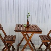 میز و صندلی تاشو چوبی