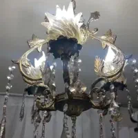 لوستر سه شاخه برنزی