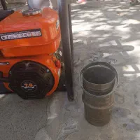 موتور پمپ آب بنزینی ۴ اینچ با لوله تاشو و اتصالات|ماشین‌آلات صنعتی|خرم‌آباد, |دیوار