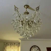 یک جفت لوستر برنجی ۵ شاخه|لوستر و چراغ آویز|اصفهان, عباس‌آباد|دیوار