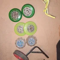 چرخ اسکوتر و چرخ ماشین دیوانه و کمکی
