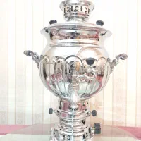 سماور گازی ۸لیتر برنز اصل برادران احد داوطلب قدیمی