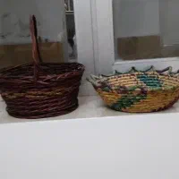 دو عدد سبد حصیری سنتی فقط ۲۰۰