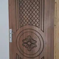 درب اتاق با چهارچوب فلزی نو با قفل و دستگیره 2عدد