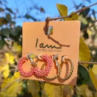 گوشواره های رنگ ثابت و بدون حساسیت